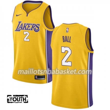 Maillot Enfant Los Angeles Lakers Lonzo Ball 2 Nike 2017-18 Gold Swingman